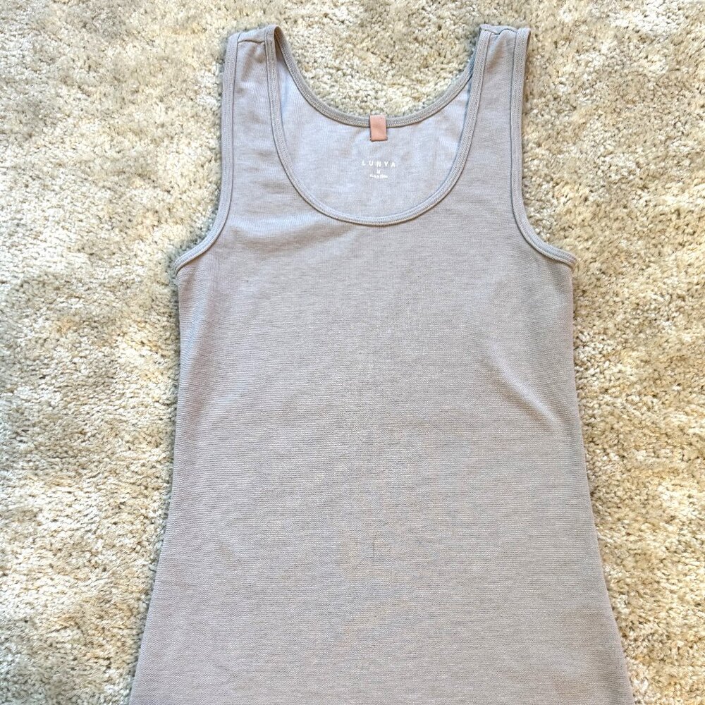Lunya Lounge Tank Taupe Size Medium